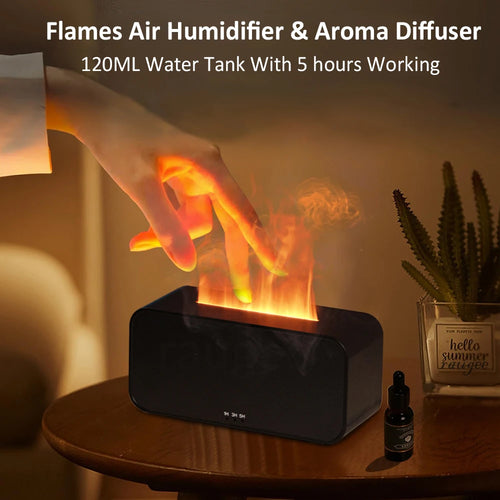 Aromatherapy Humidifier with Flame Effect