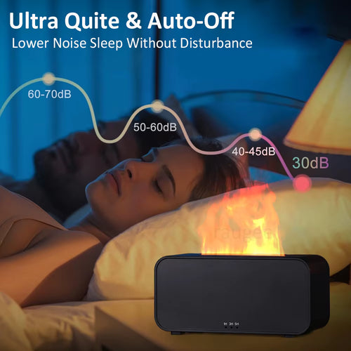 LuminaFlame™ – Aesthetic Flame Humidifier & Essential Oil Diffuser